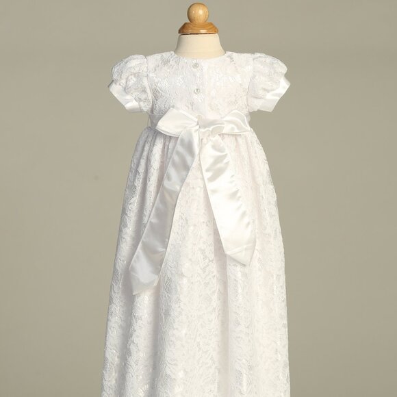 6/12M - Suzana Girls White Christening & Baptism Gown (NWT) - Picture 6 of 7